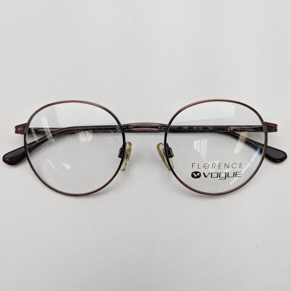 🕶️Made in Italy! Vogue VO3137-389 Round Eyeglasses 49/19-135 / JLE752🕶️ - Picture 1 of 8